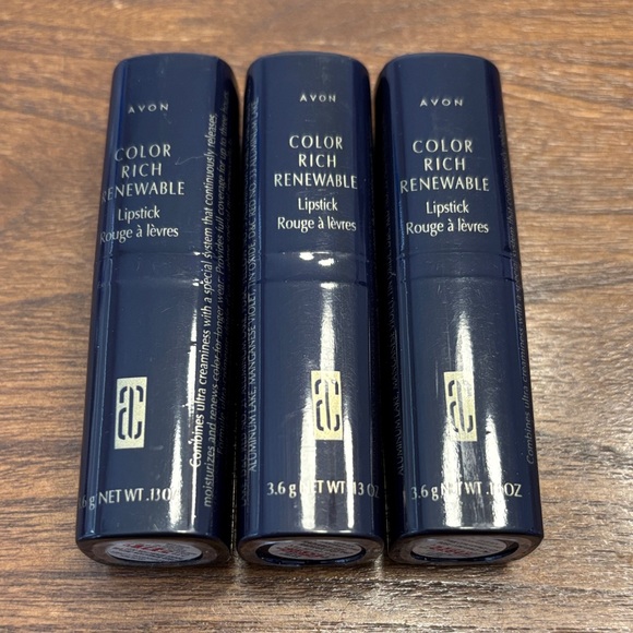 Lot of 3 Vintage Avon Ultra Color Rich Renewable Lipstick NOS Sealed